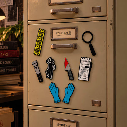 True Crime Fridge Magnets | Mystery Reader Gift