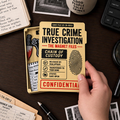 True Crime Fridge Magnets | Mystery Reader Gift
