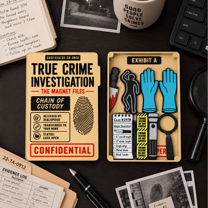 True Crime Fridge Magnets | Mystery Reader Gift